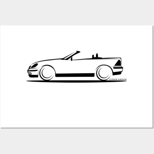 Mercedes Benz SLK R170 White Posters and Art